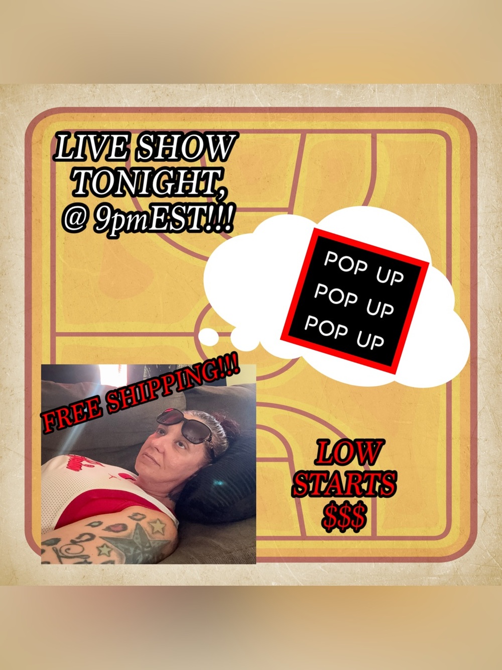 🩷🖤POP-UP LIVE SHOW TONIGHT FRI.8/28 @9pmEST!!! You DON’T wanna miss this…🖤🩷